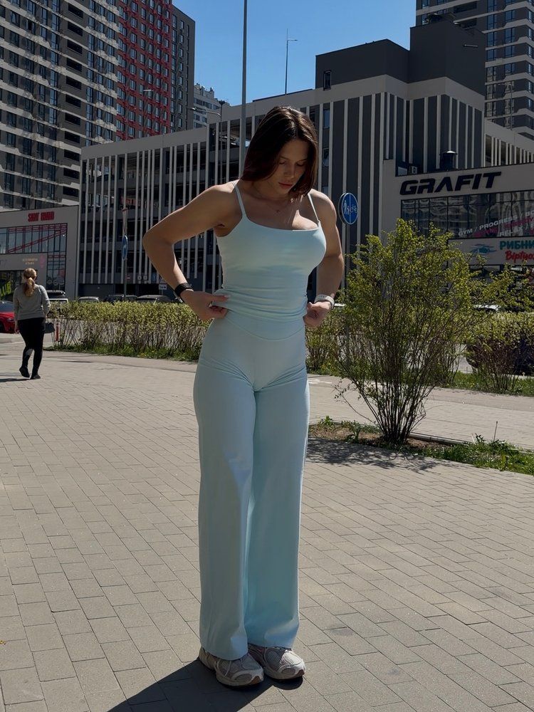 Жіноча майка Canotta Calm Fit model 183 Spun sugar(ніжно блакитний) - M MIKE-183-SPUNSU-M фото