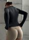 Спортивний Кроп топ на мікрофлісі Crop Top Microflecce model 164 Grafite (сірий) - S KROP-164-GRAF-S фото 6