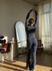 Гладкий комбінезон-кльош Leggings Body Crop top model 158 Denim (темно-синій) - S KOMB-158-DENIM-S фото 7