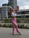Жіночі легінси кльош leggings Premium model 95 Light pink (рожевий) - M LEG-CL-95-LIPINK-M фото 6