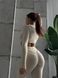 Жіночий комплект Crop top + leggings Skin model 152 Crema (слонова кістка) - S KOMP-152-CREMA-S фото 3