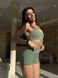 Жіночий спортивний комплект Shorts Push-up + Top model 128 Olive green (оливковий) - M KOMP-128-OLGR-M фото 6