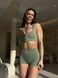 Жіночий спортивний комплект Shorts Push-up + Top model 128 Olive green (оливковий) - M KOMP-128-OLGR-M фото 1