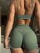 Жіночий спортивний комплект Shorts Push-up + Top model 128 Olive green (оливковий) - M KOMP-128-OLGR-M фото 4