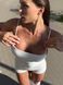 Гладкий комбінезон Shorts Body Canotta model 86 Bianco (білий) - S GL-COMB86-BIAN-S фото 8