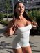 Гладкий комбінезон Shorts Body Canotta model 86 Bianco (білий) - S GL-COMB86-BIAN-S фото 4