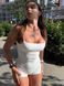 Гладкий комбінезон Shorts Body Canotta model 86 Bianco (білий) - S GL-COMB86-BIAN-S фото 6