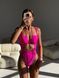 Суцільний купальник з високою посадкою, рожевий - S SWIM1-WYS-PINK-S фото 1