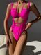 Суцільний купальник з високою посадкою, рожевий - S SWIM1-WYS-PINK-S фото 2