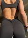 Гладкий комбінезон-кльош Leggings Body Crop T-shirt model 89 Grafite (сірий) - M BO-TSH-89-GRAF-M фото 1