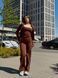 Жіночий комплект трійка Crop Top + Canotta + Leggings Calm Fit model 181 Chocolate (коричневий) - S KOMP-181-CHOC-S фото 12