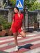 Гладкий комбінезон Shorts Body Crop T-shirt Skin model 191 Rosso (яскраво червоний) - S KOMB-191-ROSSO-S фото 2