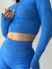 Безшовний фітнес комплект Crop top+Leggings 16 Blue deepth (синій) - M SETPUSH-COL-BL/DE-M фото 2