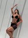 Купальник-трійка з фактурної тканини - S SWIM-3008-BLACK-S фото 1