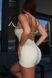 Гладкий комбінезон Shorts Body Canotta model 86 Crema (слонова кістка) - M GL-COMB86-CREMA-M фото 14