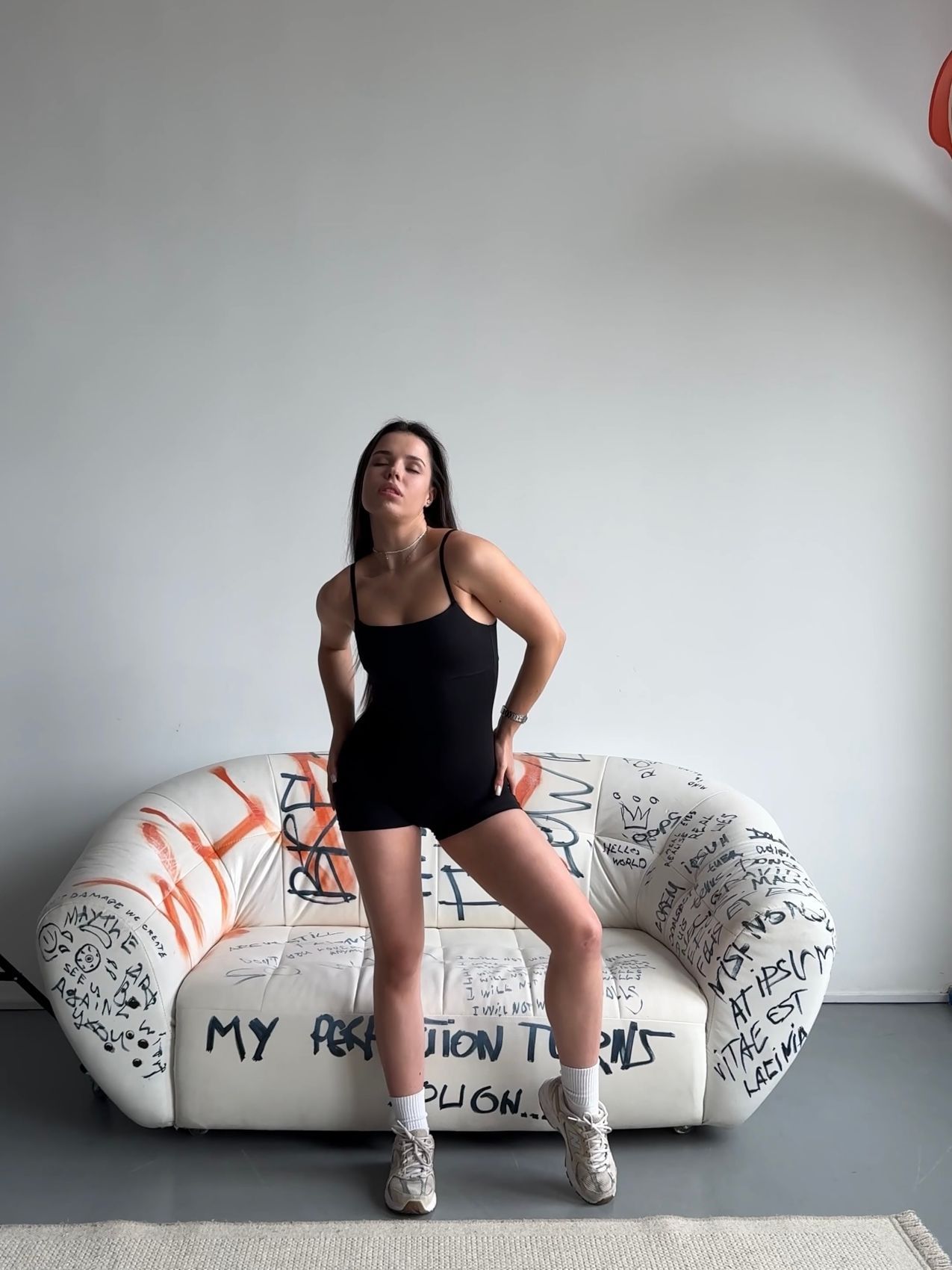 Гладкий комбінезон Shorts Body Canotta model 86 Nero (чорний) - S GL-COMB86-NERO-S фото