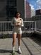Жіночий спортивний комплект Shorts + Top model 118 Crema (слонова кістка) - S KOMP-118-CREMA-S фото 5