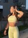 Спортивна футболка Crop T-shirt Calm Fit model 190 Sun lime (жовтий) - S CROP-190-SUNLI-S фото 3