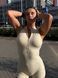 Гладкий комбінезон Shorts Body Crop T-shirt model 34 Crema (слонова кістка) - S COMB-GL-TSH-OP-CREMA-S фото 5