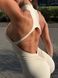 Гладкий комбінезон Shorts Body Crop T-shirt model 34 Crema (слонова кістка) - S COMB-GL-TSH-OP-CREMA-S фото 7
