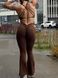 Спортивний жіночий комплект Top + leggings Push Up model 88 Chocolate (коричневий) - L KOMPL-88-CHOCO-L фото 5