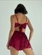 Комплект для дому (шовк) бордо - S/M PIJ-KOMP2-RED-S фото 3