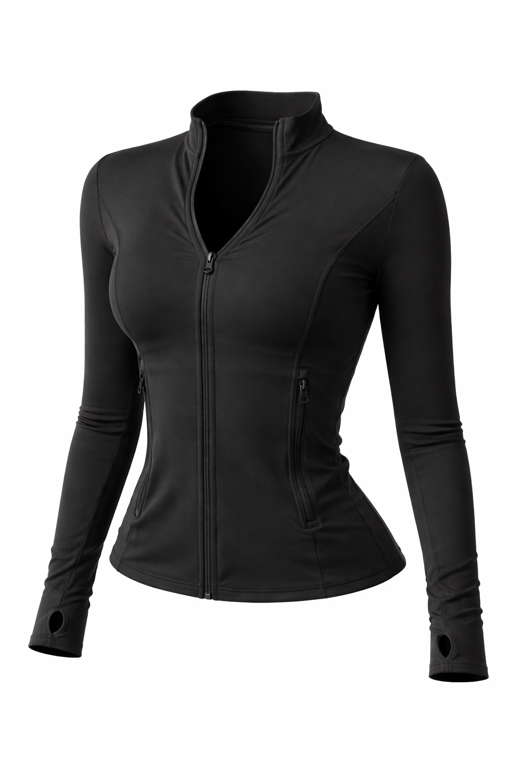 Жіноча спортивна кофта Crop top Calm Fit model 182 Nero (чорний) - L TSH-182-NERO-L фото