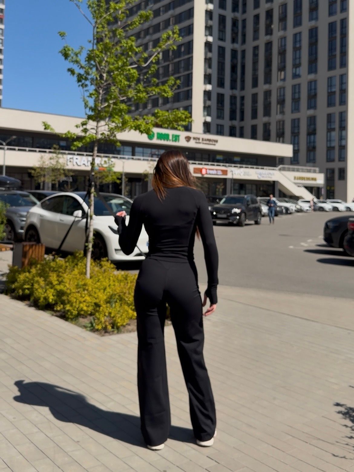 Жіноча спортивна кофта Crop top Calm Fit model 182 Nero (чорний) - L TSH-182-NERO-L фото