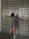 Гладкий комбінезон Shorts Body Crop top model 69 Sharkskin (сірий) - S COMB69-SHSK-S фото 2