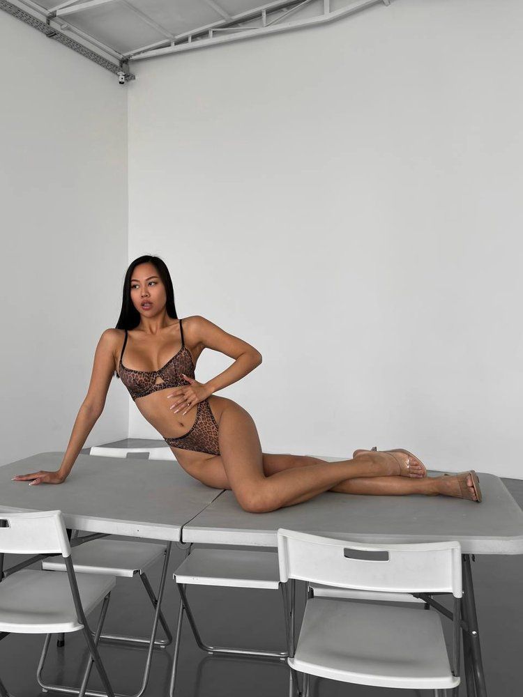 Комплект білизни з тваринним принтом - S LING-LEO-ZOO-S фото