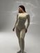 Гладкий комбінезон Leggings Body Crop top Skin  model 75 Crema (слонова кістка) - M COMB-GL-CREMA-M фото 4