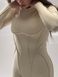 Гладкий комбінезон Leggings Body Crop top Skin  model 75 Crema (слонова кістка) - M COMB-GL-CREMA-M фото 3