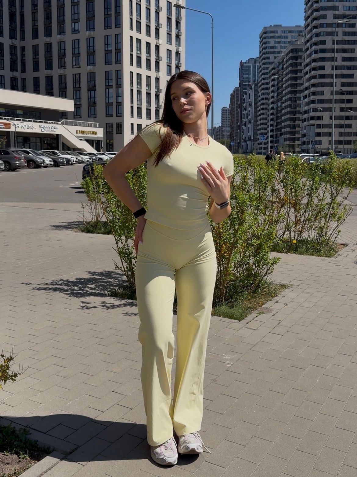 Жіночі легінси Leggings Premium model 171 Sun lime (жовтий) - S LEG-171-SUNLIME-S фото